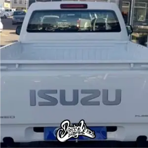 isuzu silver grey tailgate sticker