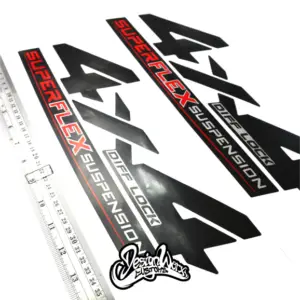 toyota hilux 4x4 sticker super flex